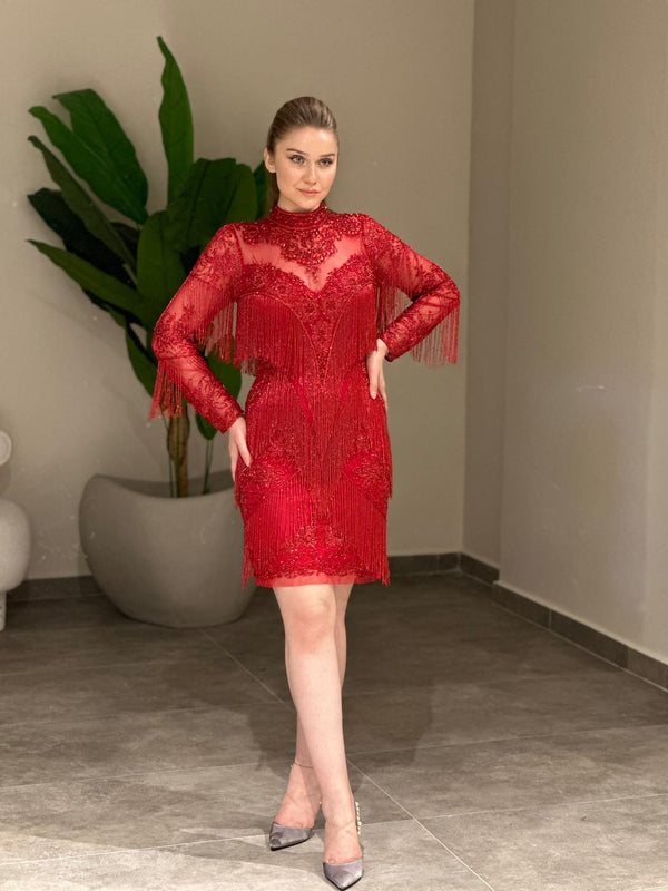 Balmain Abiye Kısa - Verda Moda